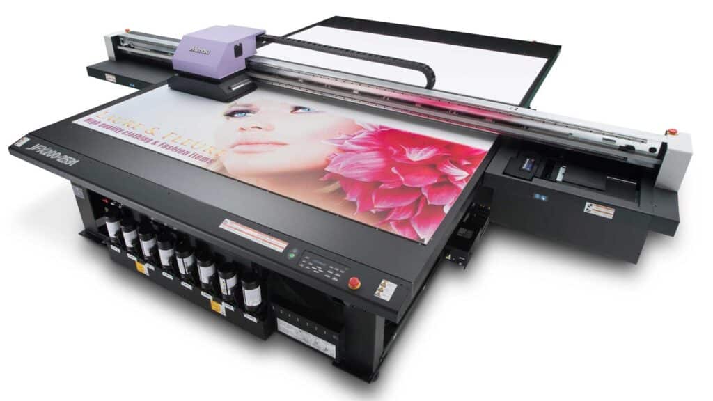 Mimaki-JFX200-2531 flatbed UV printer